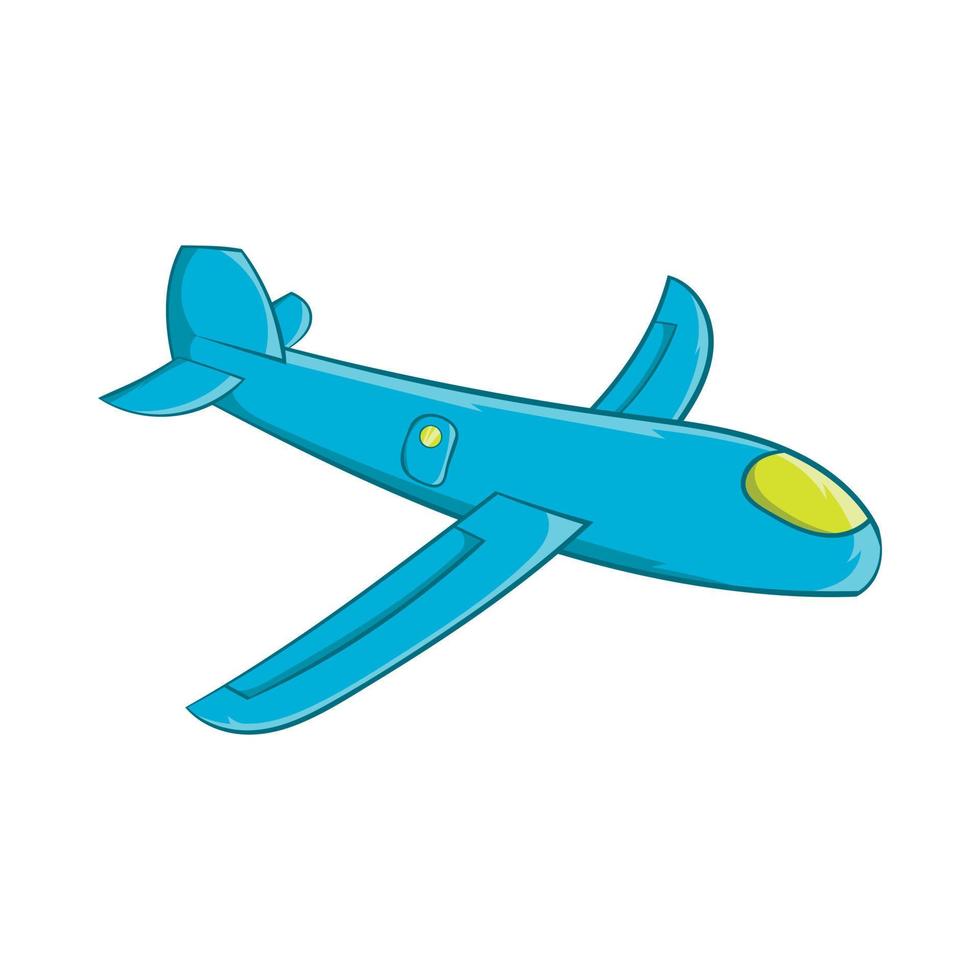 Children plane icon, cartoon style vector