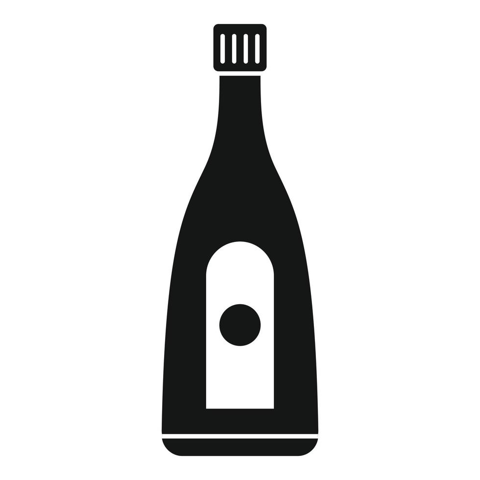 Ketchup bottle icon, simple style vector