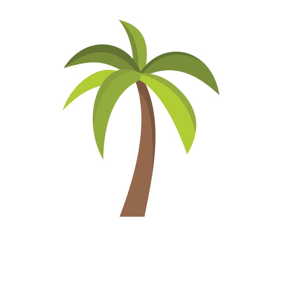 Palm tree icon, flat style 14570942 Vector Art at Vecteezy