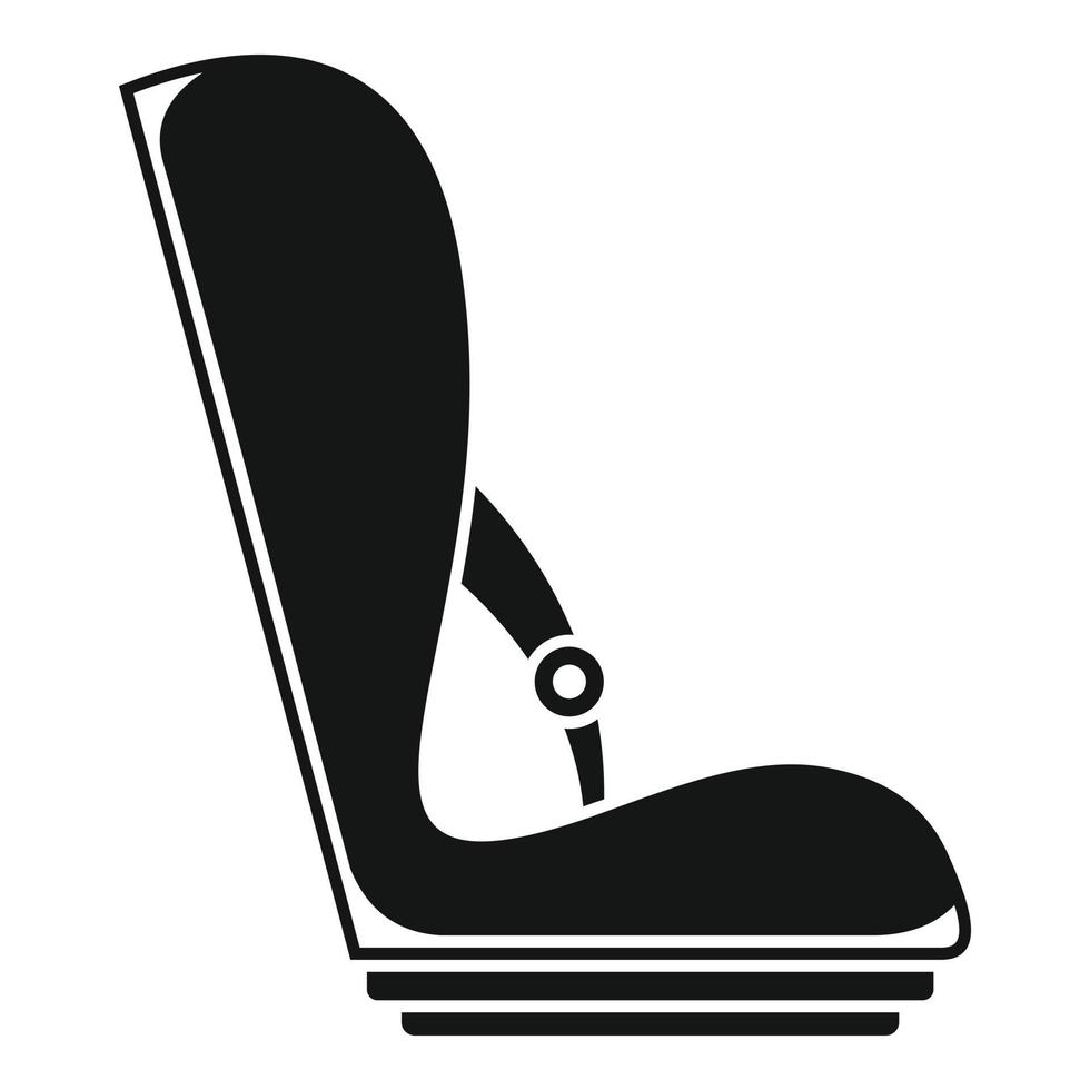 Baby car seat icon, simple style vector