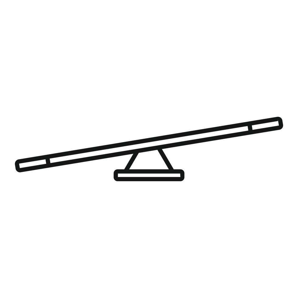 Dog training bar icon, outline style vector
