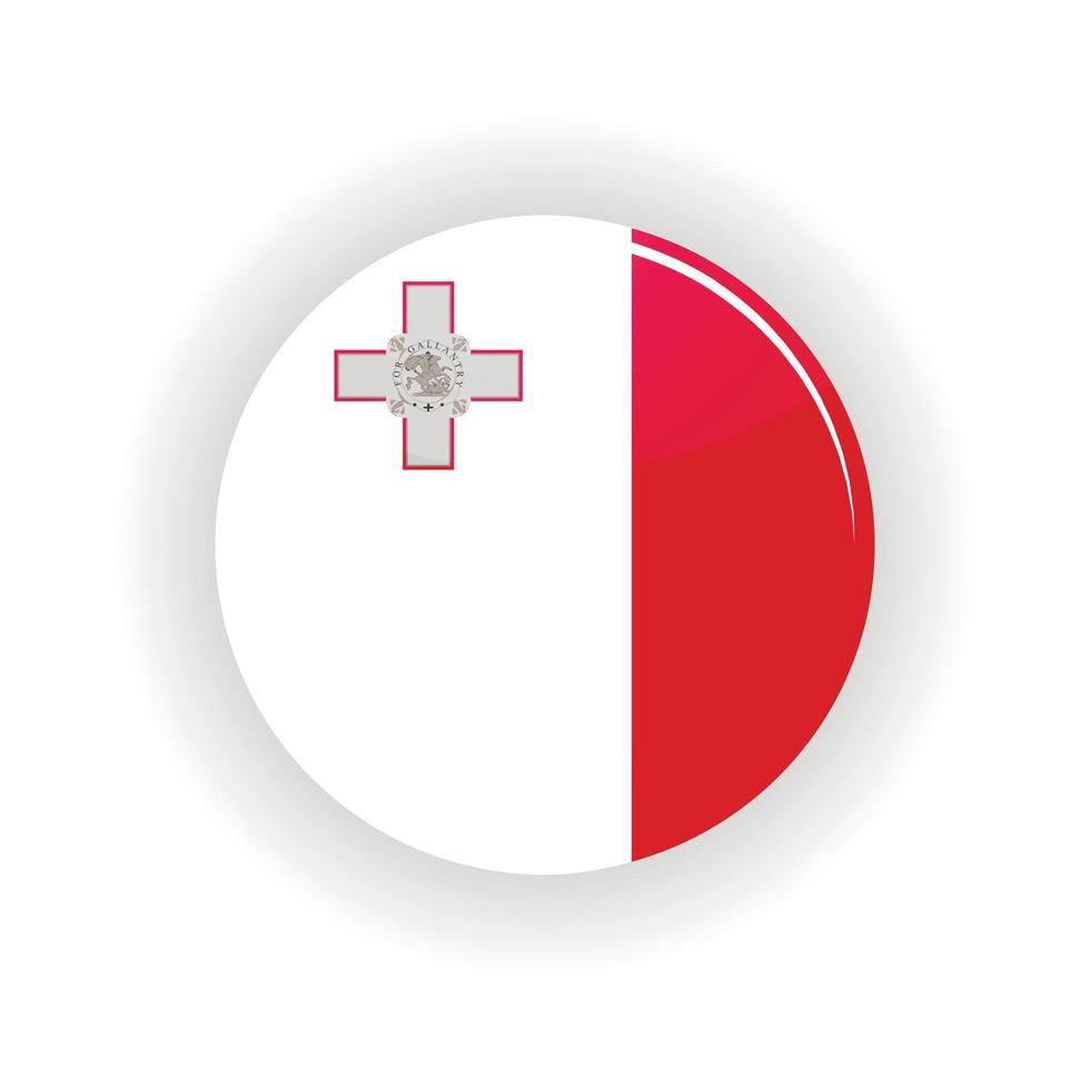 Malta icon circle vector