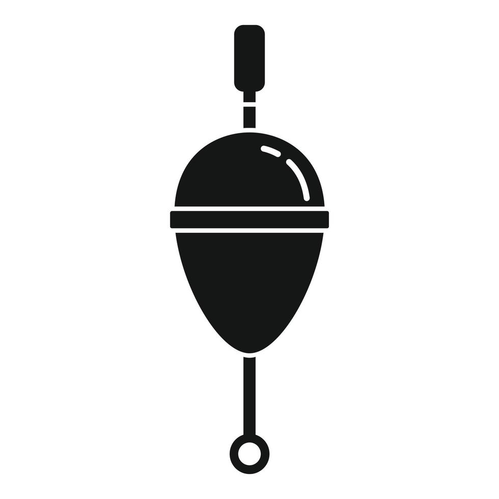 Bobber icon, simple style vector