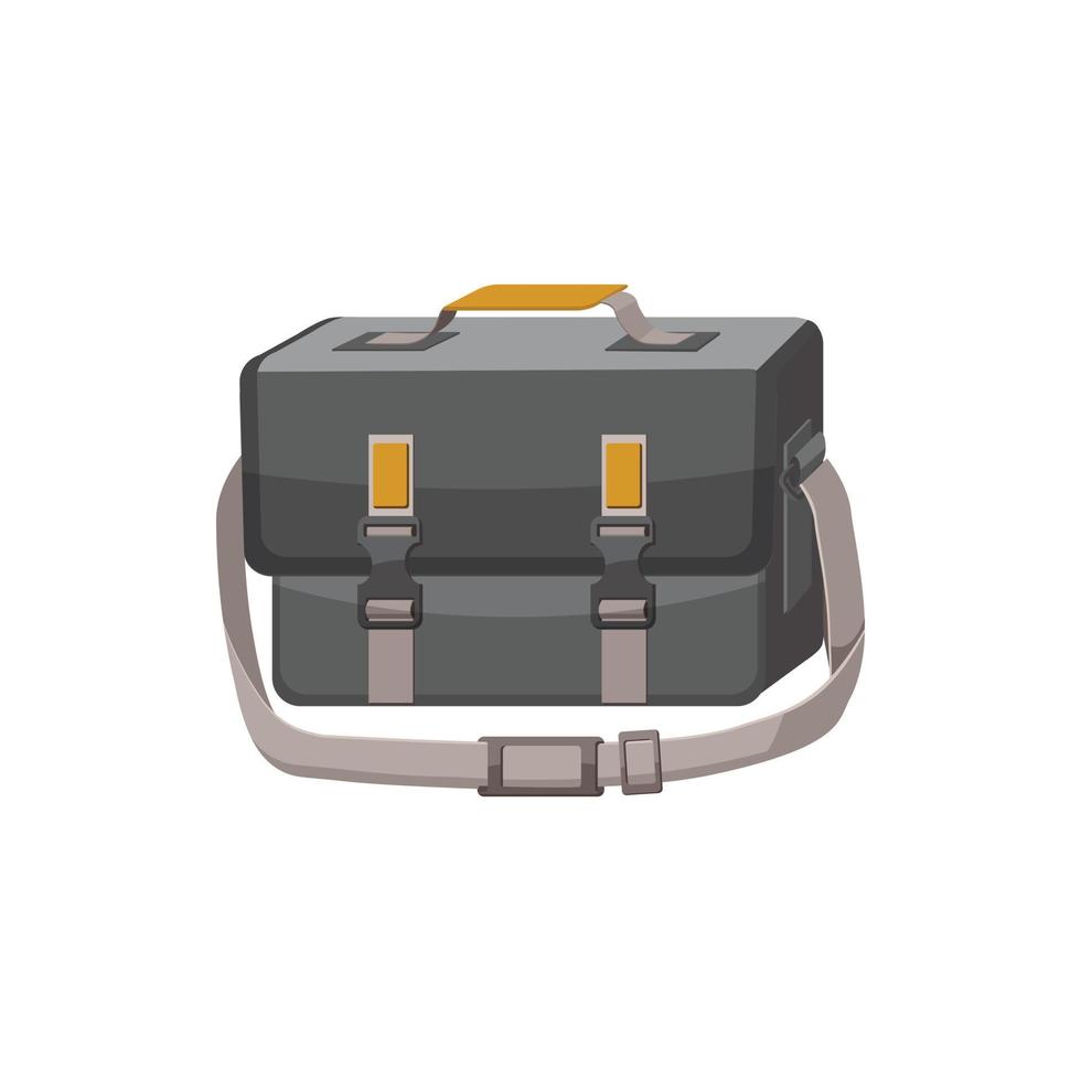 icono de bolsa para cámara, estilo de dibujos animados vector