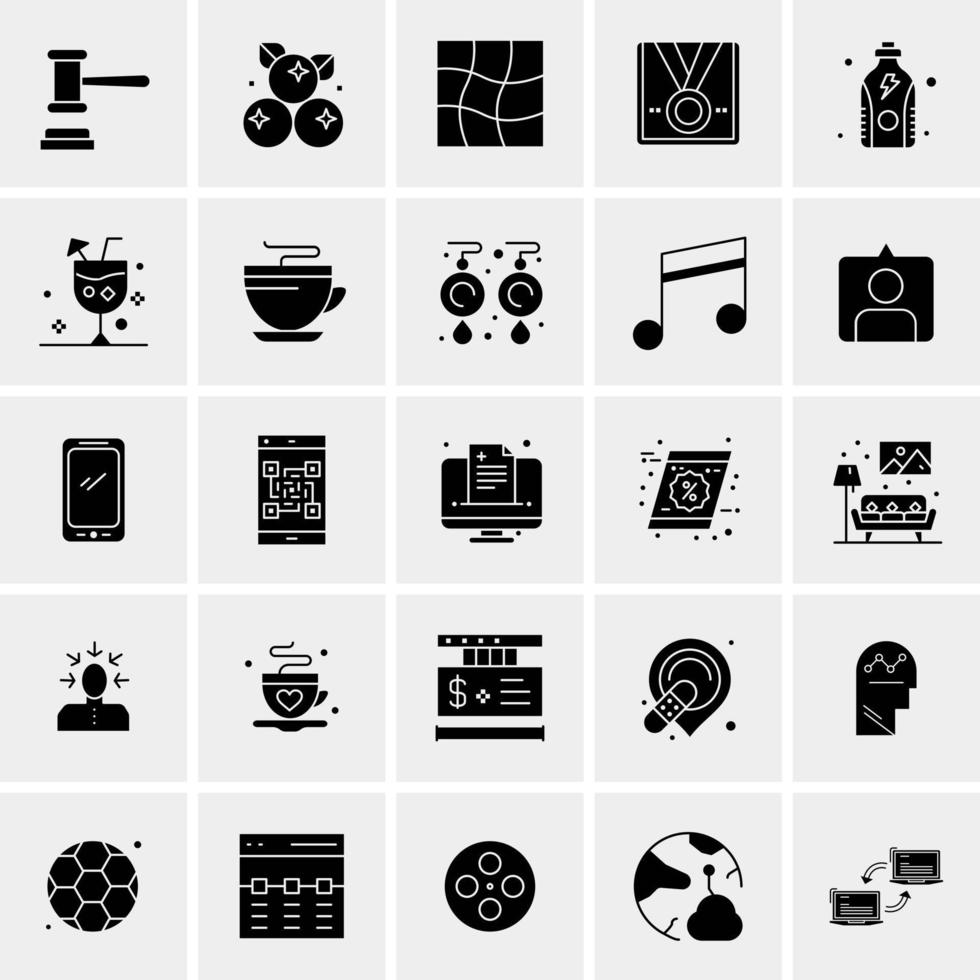 25 Universal Business Icons Vector Creative Icon Illustration to use in web and Mobile Related project