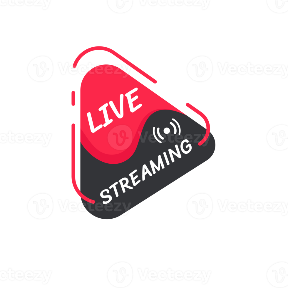 il simbolo del live streaming imposta l'icona della trasmissione online il concetto di live streaming per la vendita sui social media. png