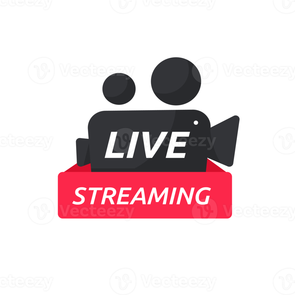 Live streaming symbol set Online broadcast icon The concept of live streaming for selling on social media. png