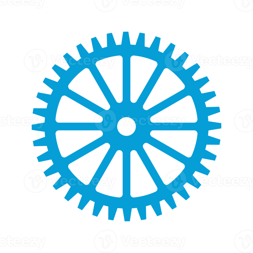 Gear wheel icon. Machine gear for setting Ideas to drive business forward through innovation. png