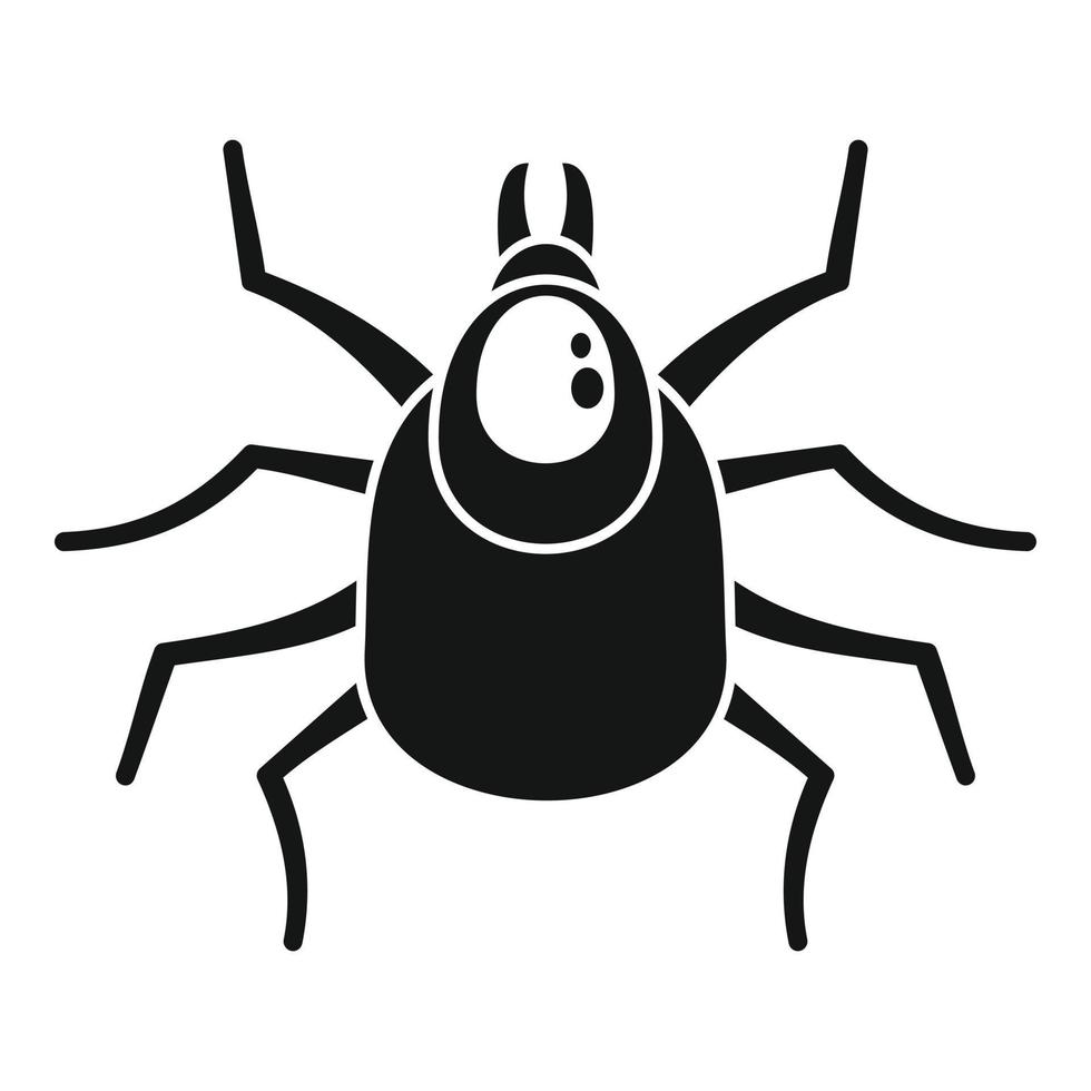 Mite icon, simple style vector