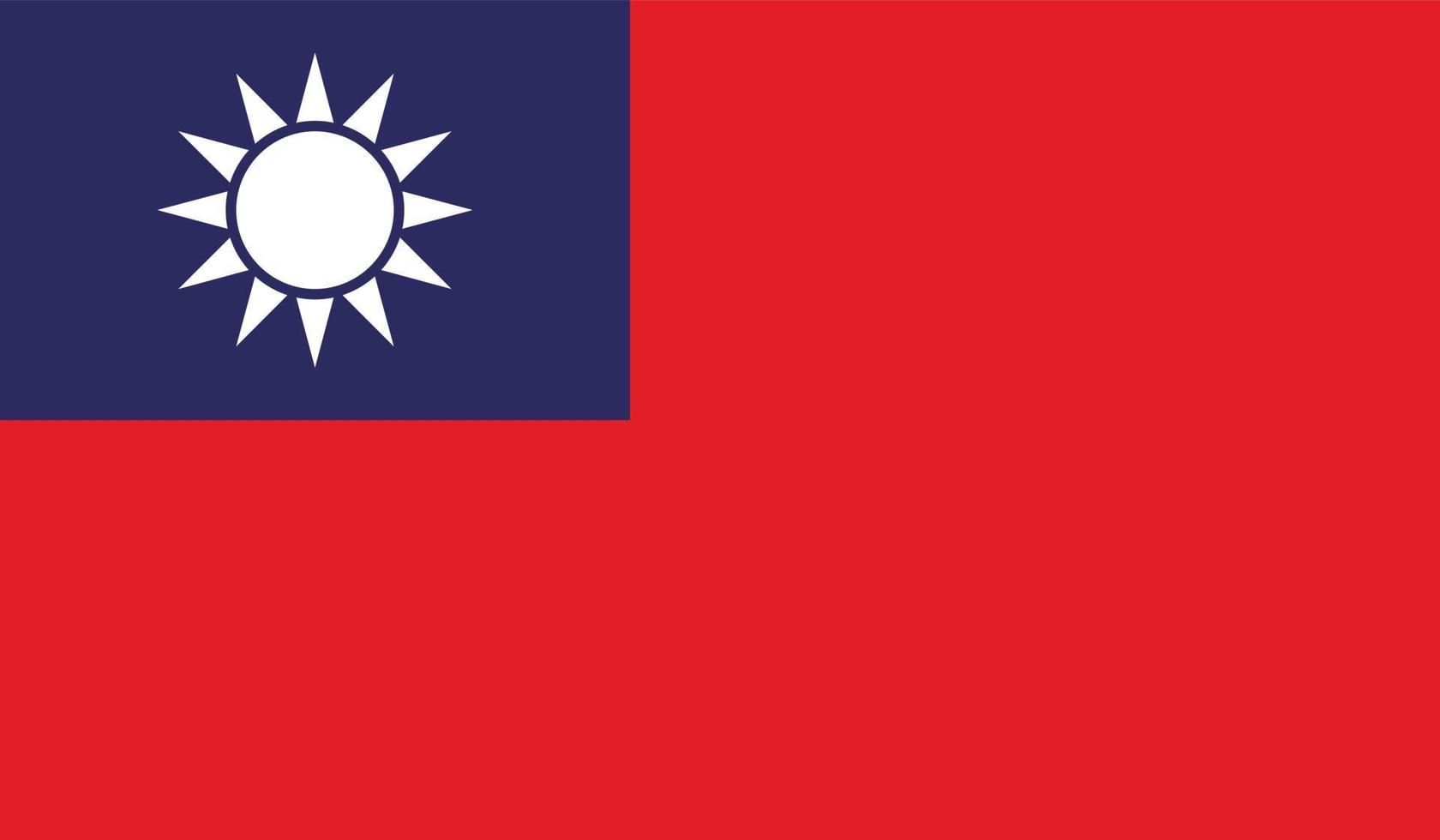 Taiwan flag image vector