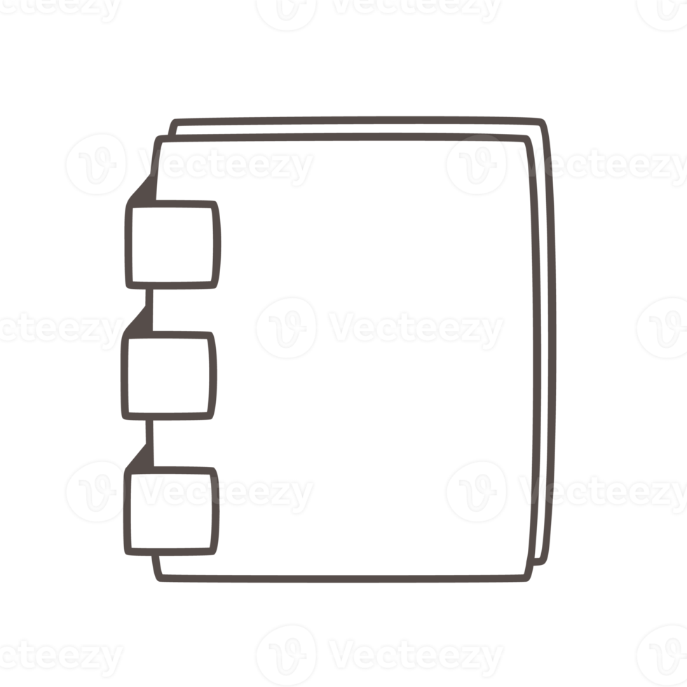 set di doodle del diario proiettile. elementi del taccuino del pianificatore disegnato a mano png