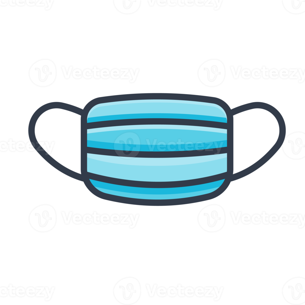 icône de masque médical à porter pour se protéger contre les virus concept de soins de santé covid-19 png
