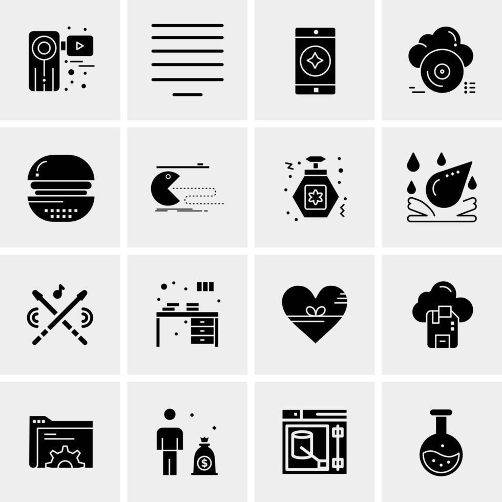 16 Universal Business Icons Vector Creative Icon Illustration to use in web and Mobile Related project