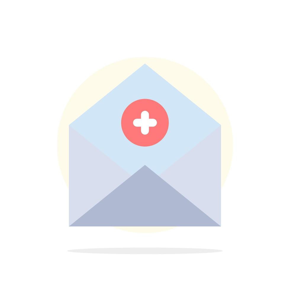 agregar addmail comunicación correo electrónico correo abstracto círculo fondo color plano icono vector