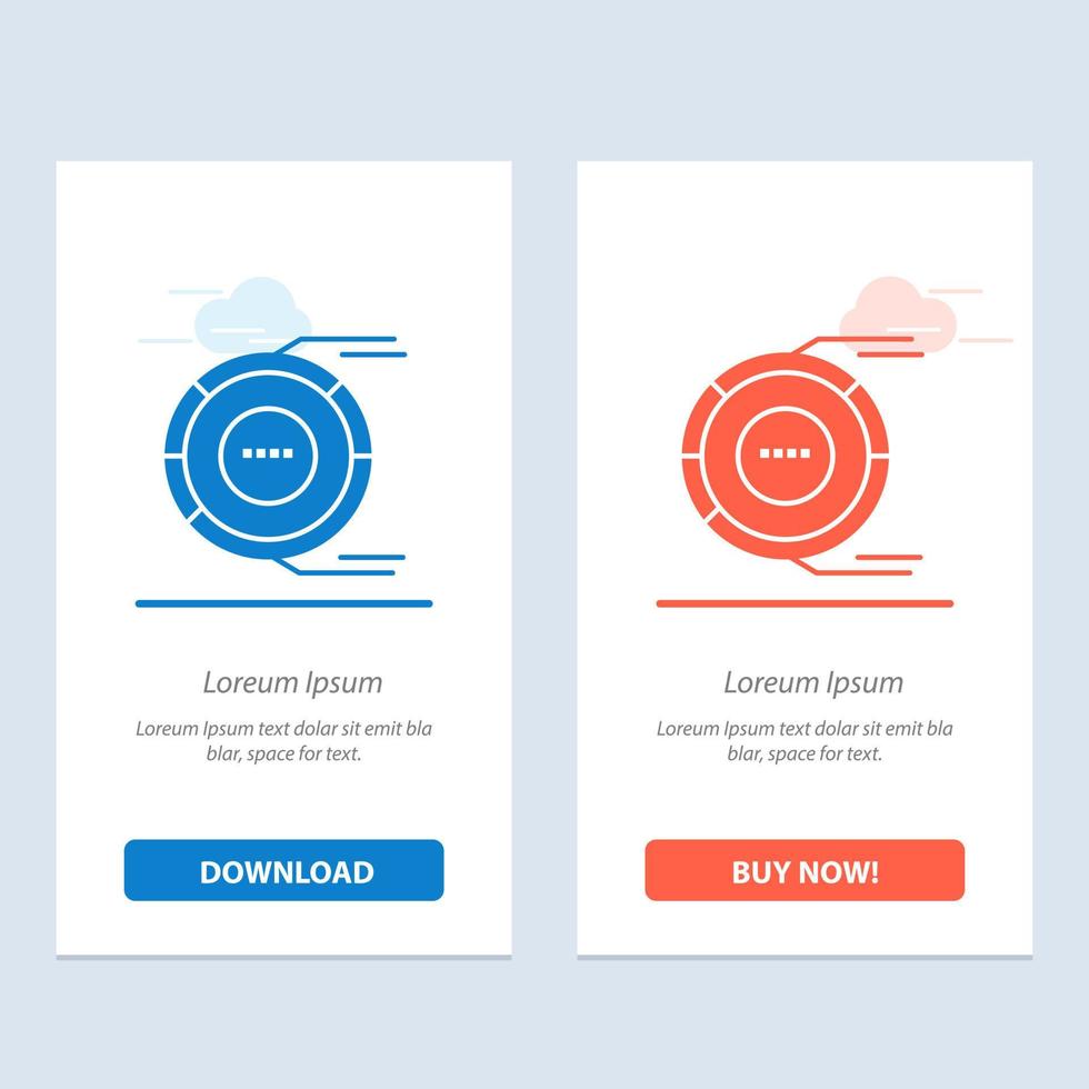 Allocation Analysis Diagram Estimation Resource  Blue and Red Download and Buy Now web Widget Card Template vector