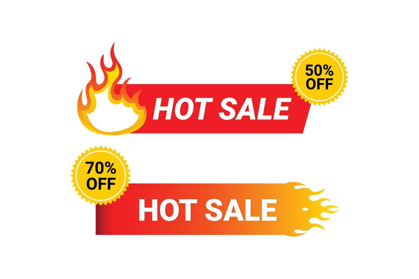 Hot sale label template and promotion sticker. 14571991 Vector Art at  Vecteezy