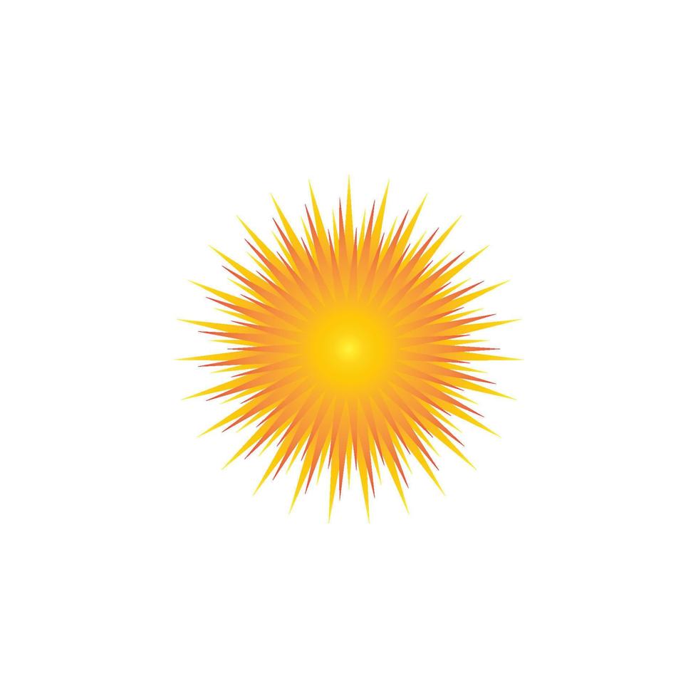 icono de ilustración de vector de sol