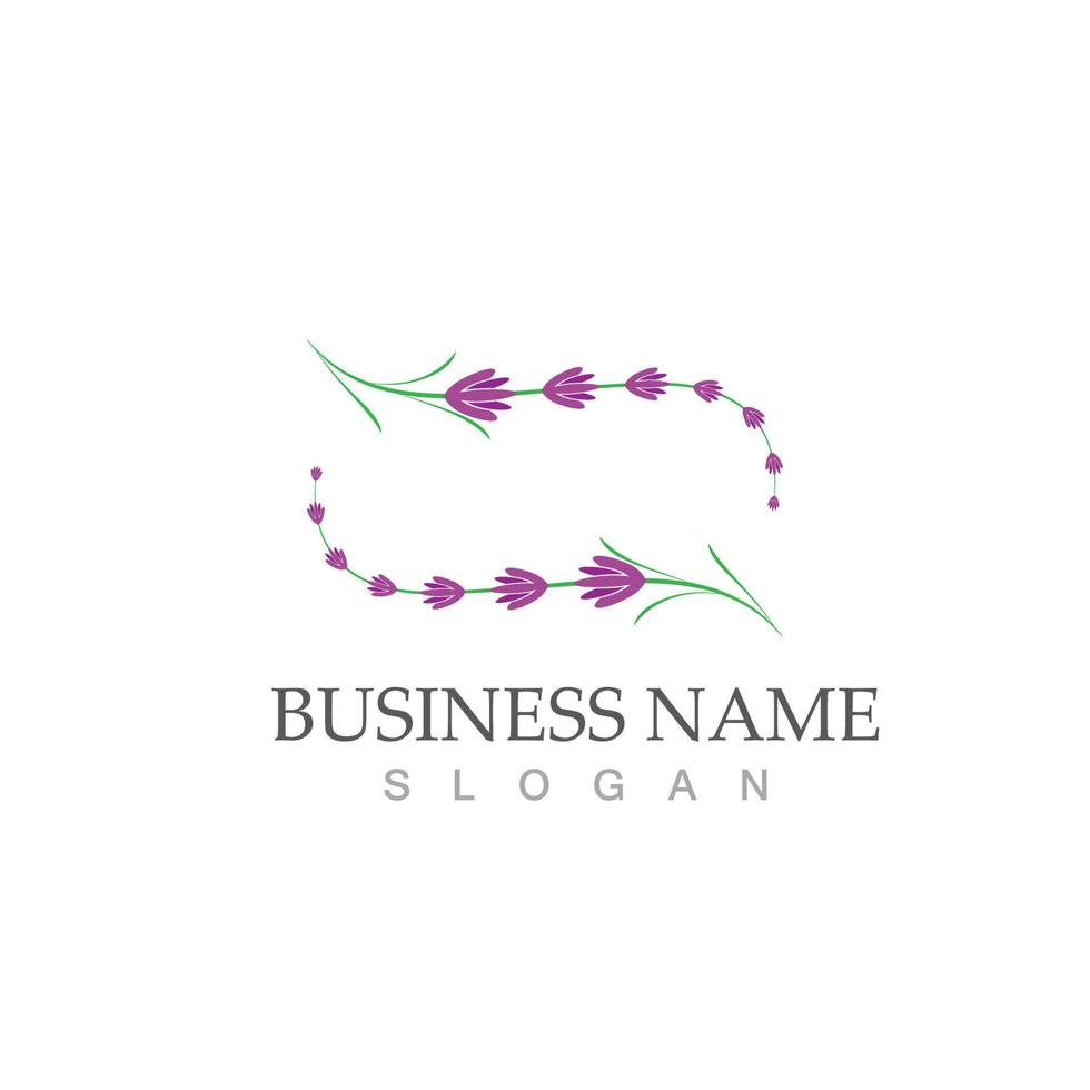 Fresh lavender icon logo vector flat