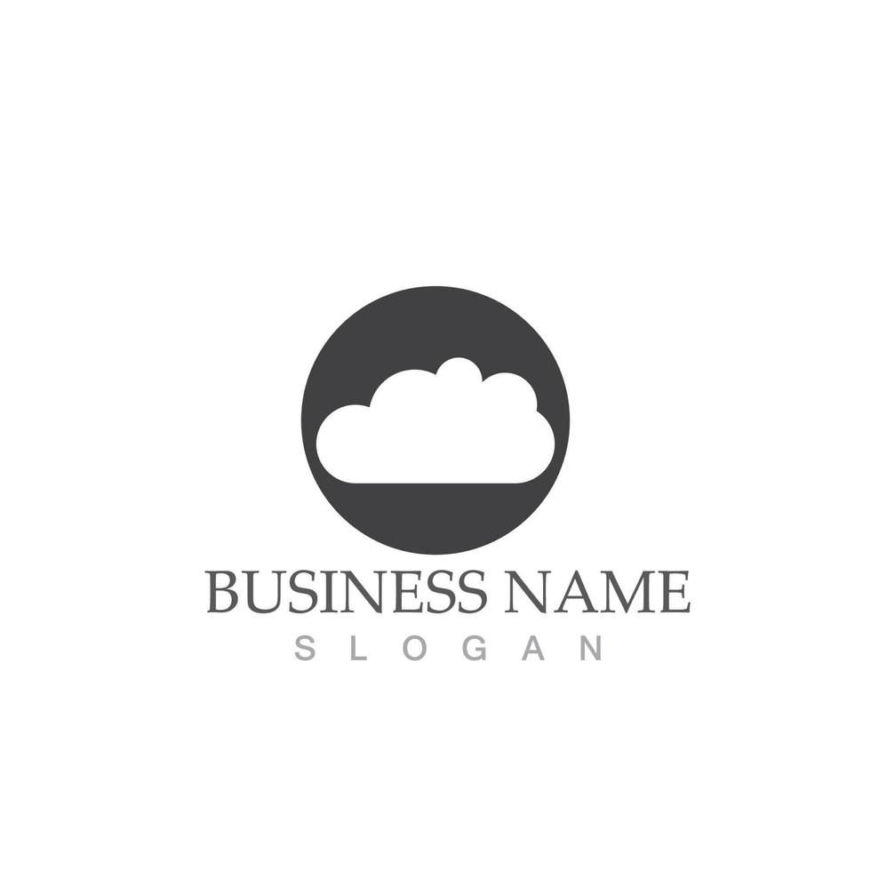 Cloud template icon vector
