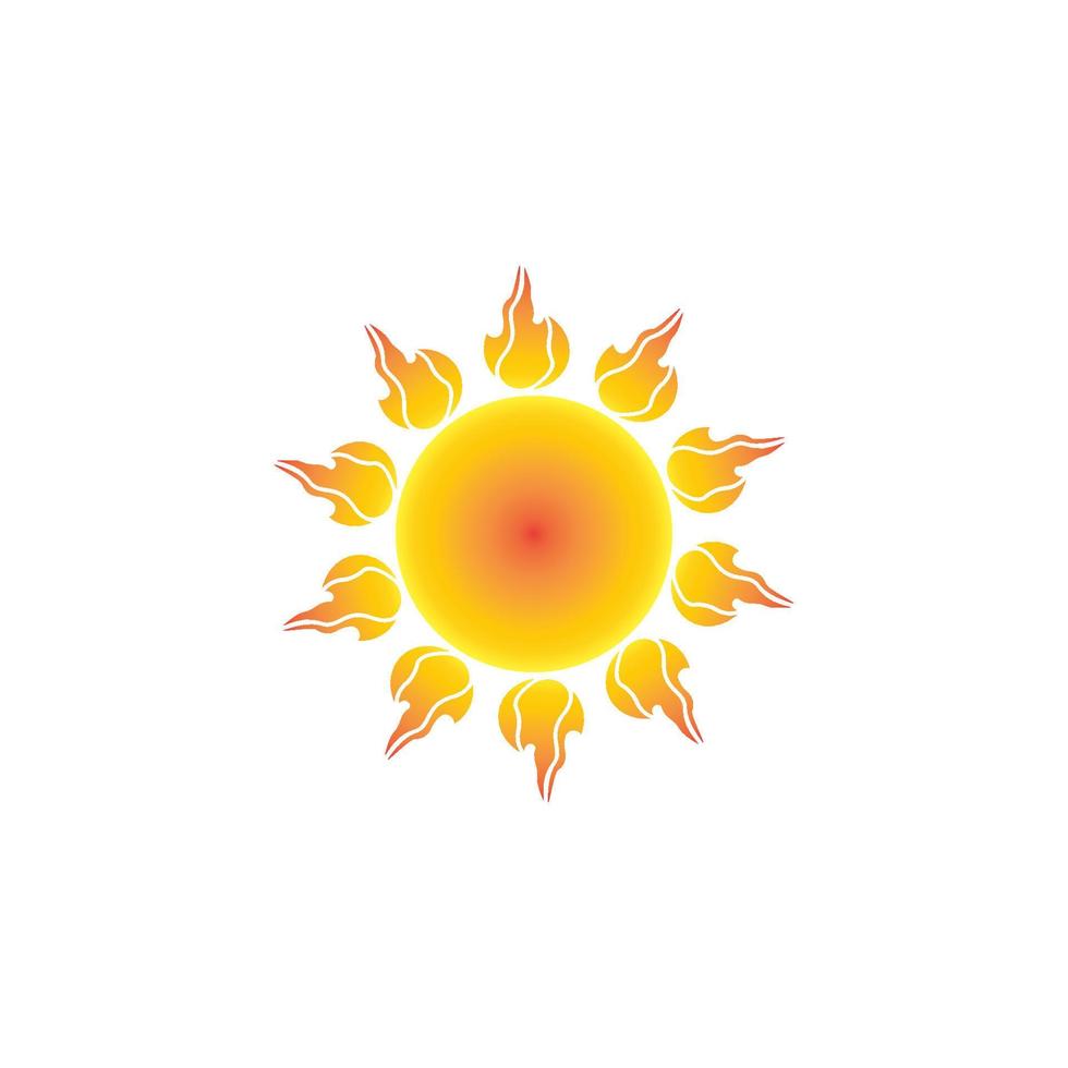 Sun vector illustration icon