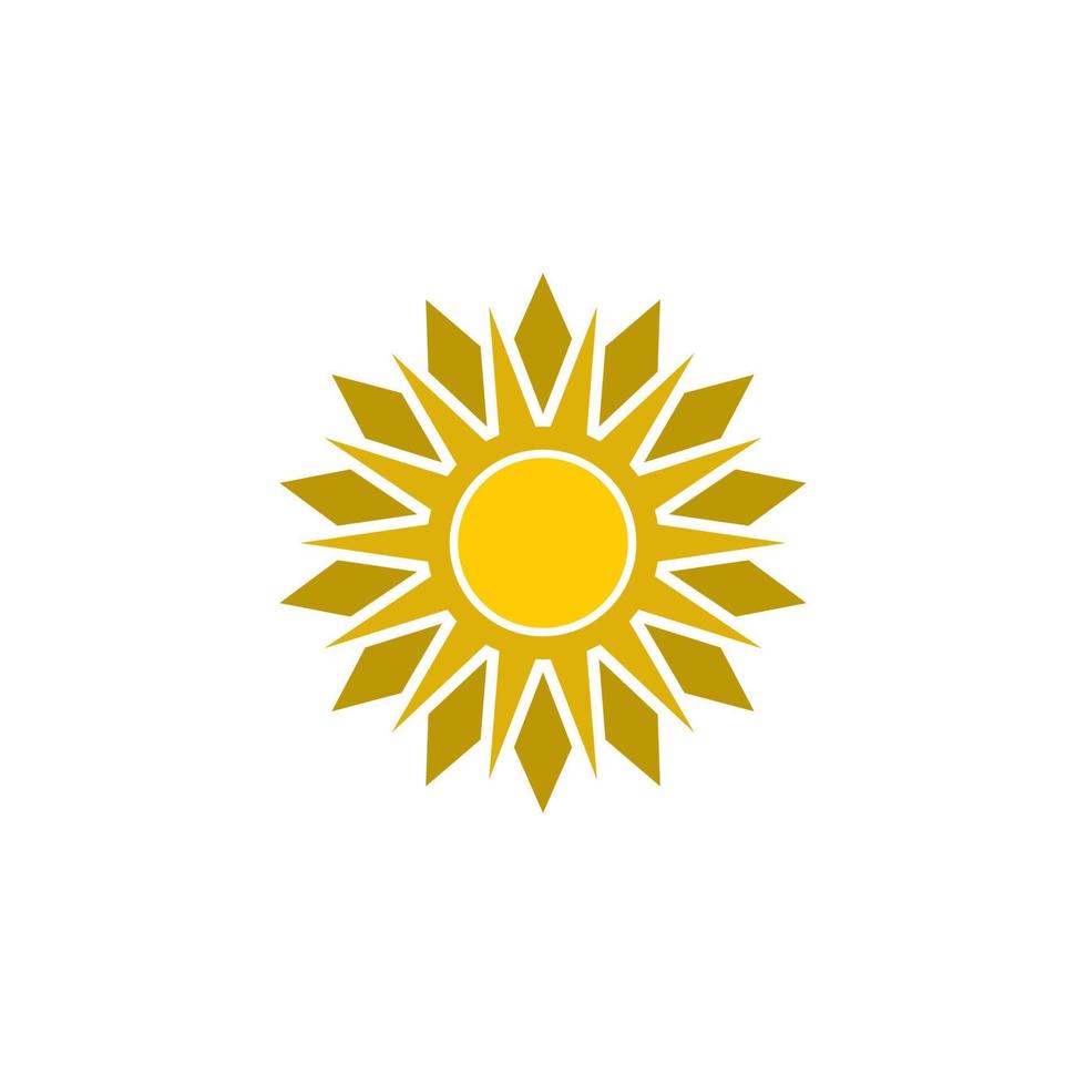 icono de ilustración de vector de sol