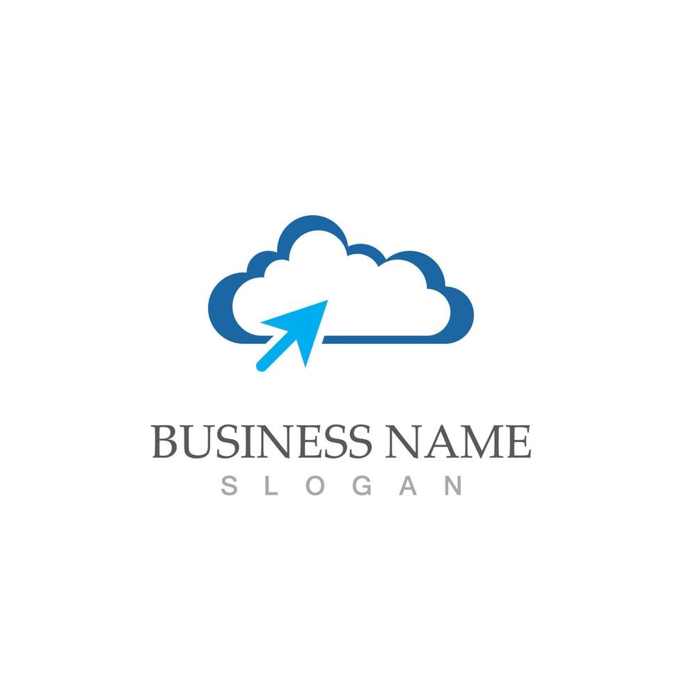 Cloud logo icon symbol weather vector