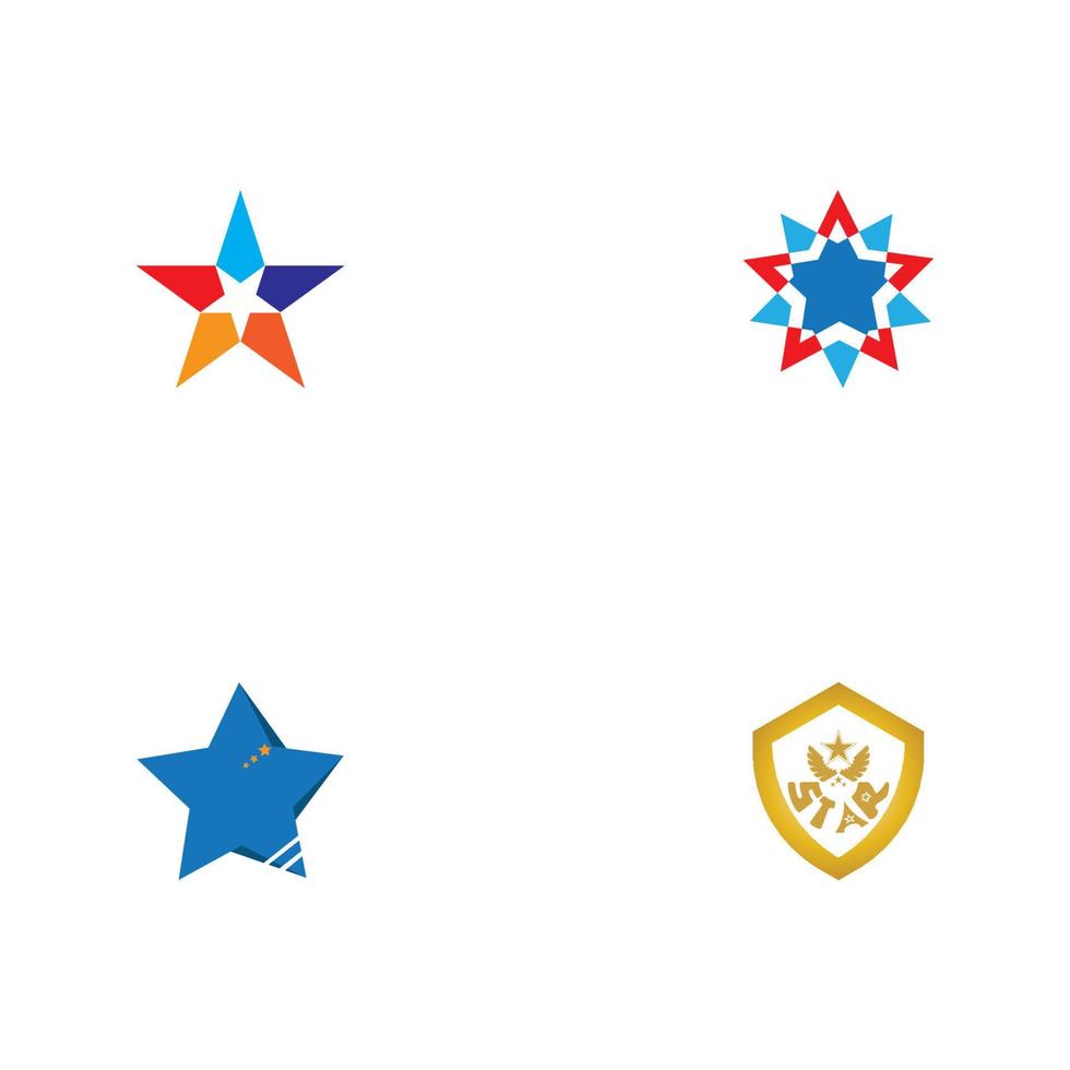 Star icon template vector design