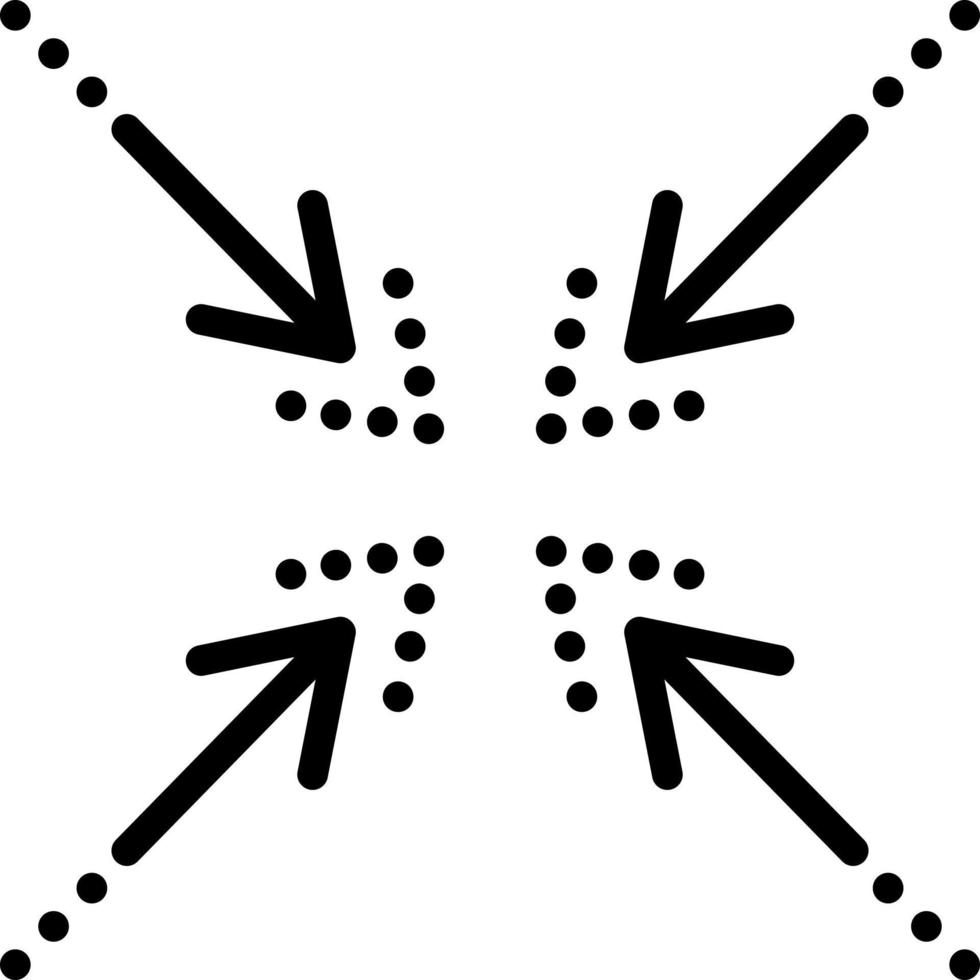 line icon for collapse vector