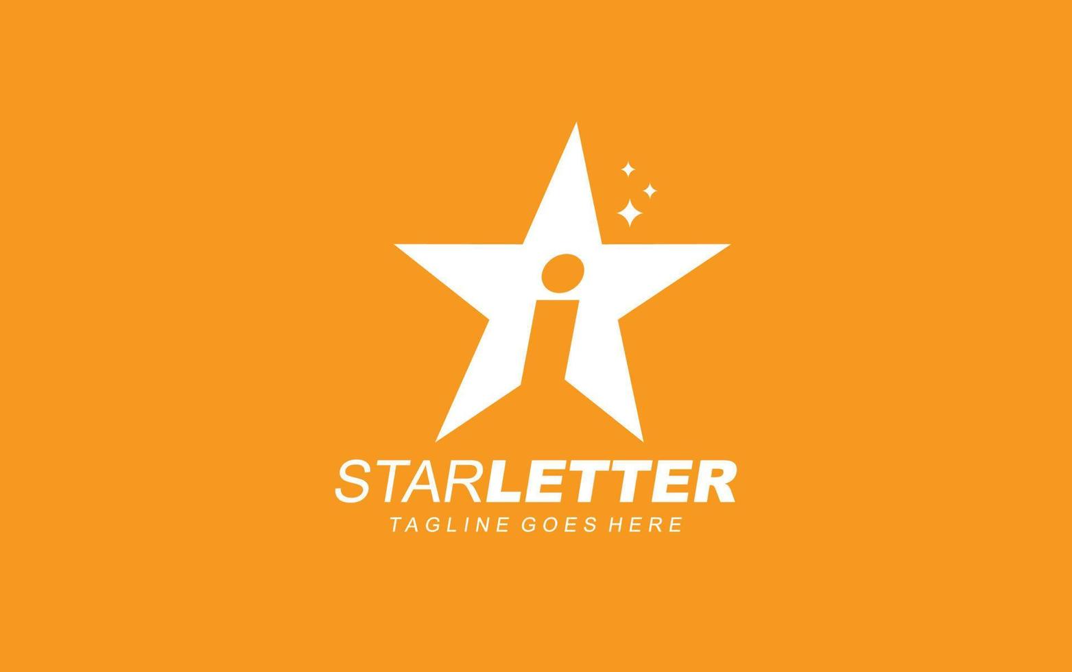 I logo star for branding company. letter template vector illustration for your brand.