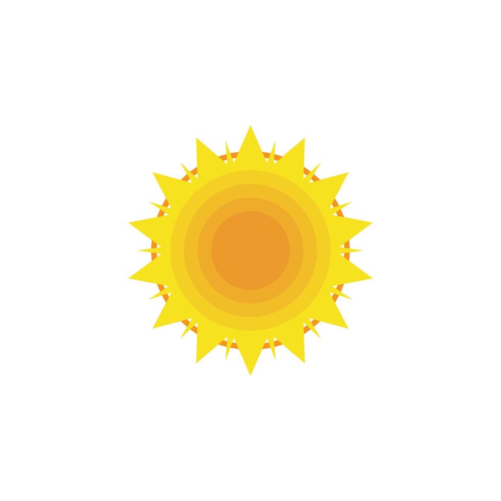 icono de ilustración de vector de sol