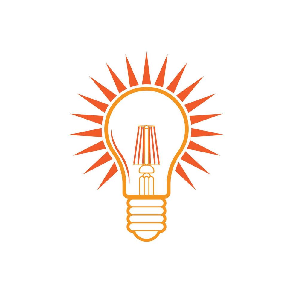 Light bulb symbol icon vector