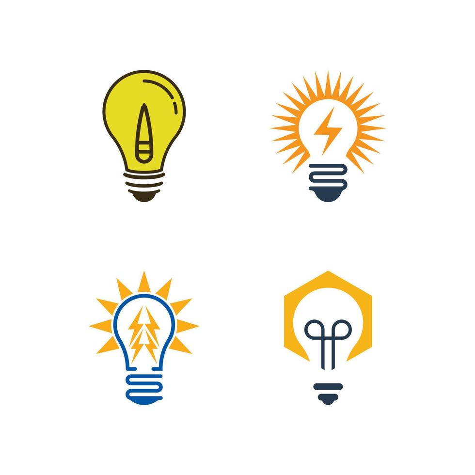 Light bulb symbol icon vector