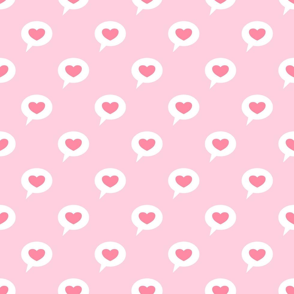 Heart cute pastel seamless pattern. vector