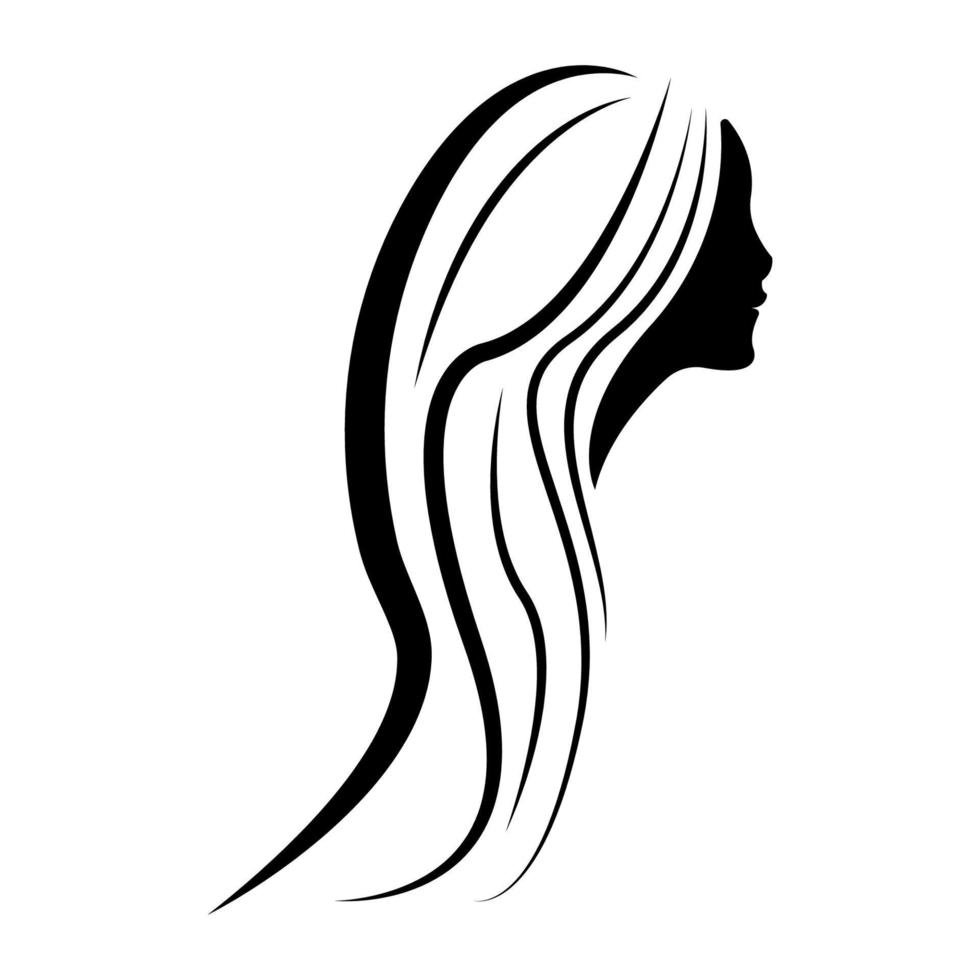 vector de ilustración de icono de cabello