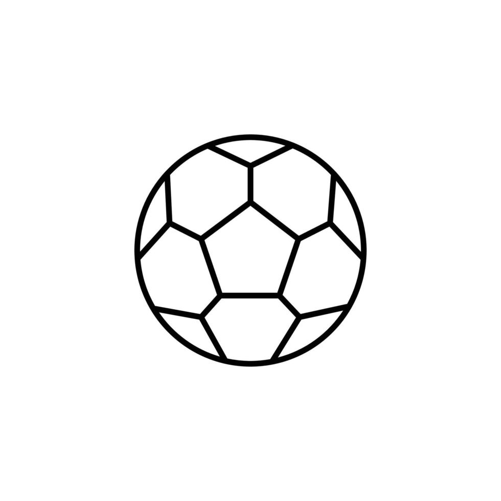 ball icon. outline icon vector