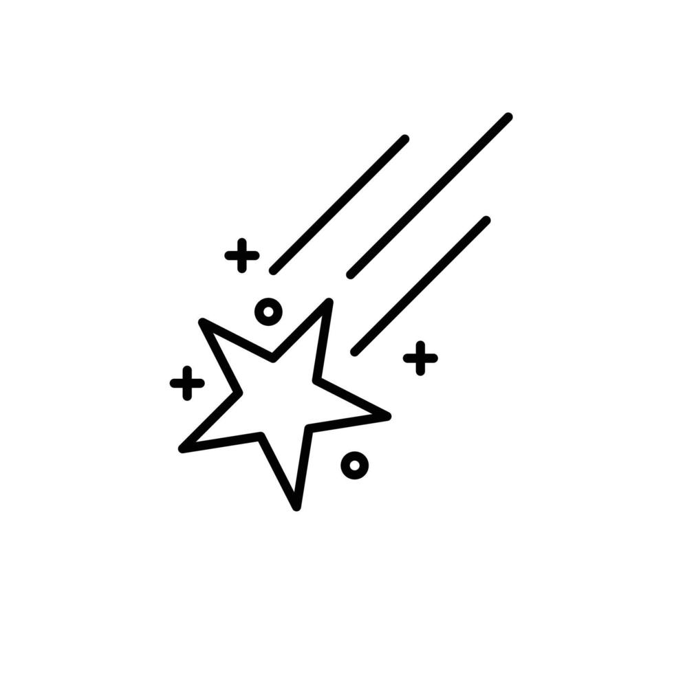 star icon. outline icon vector