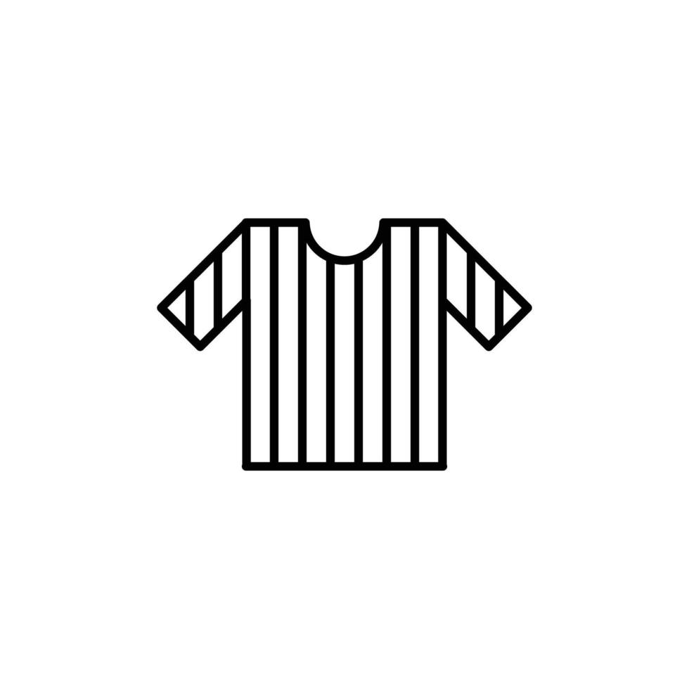 referee jersey icon. outline icon vector