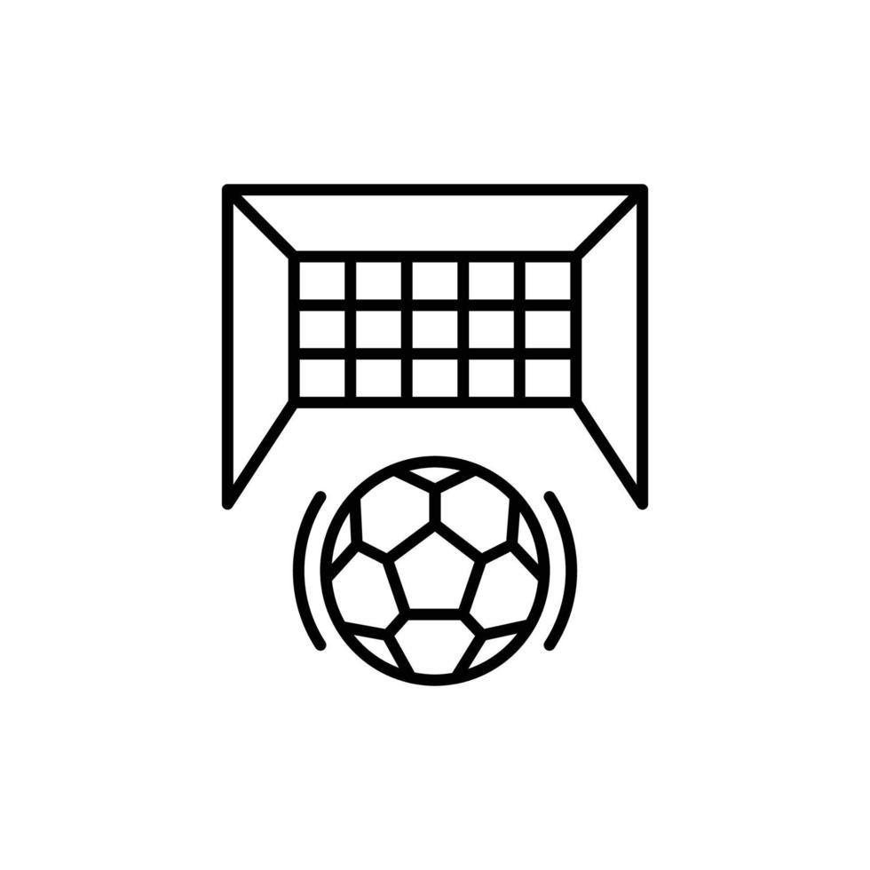 penalty point icon. outline icon vector