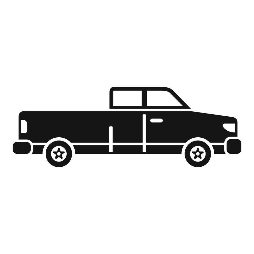 icono de camioneta americana, estilo simple vector