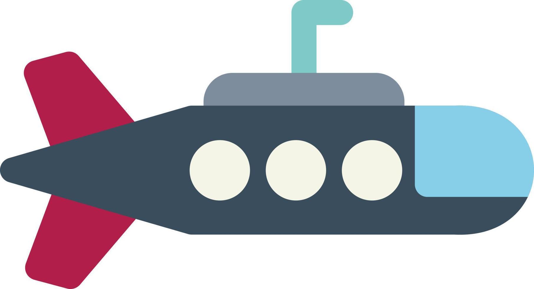 Submarine Flat Icon vector