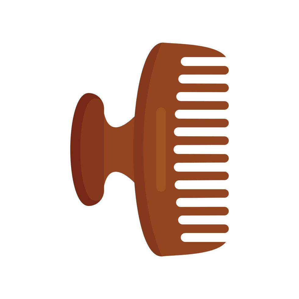 Horse comb icon, flat style vector