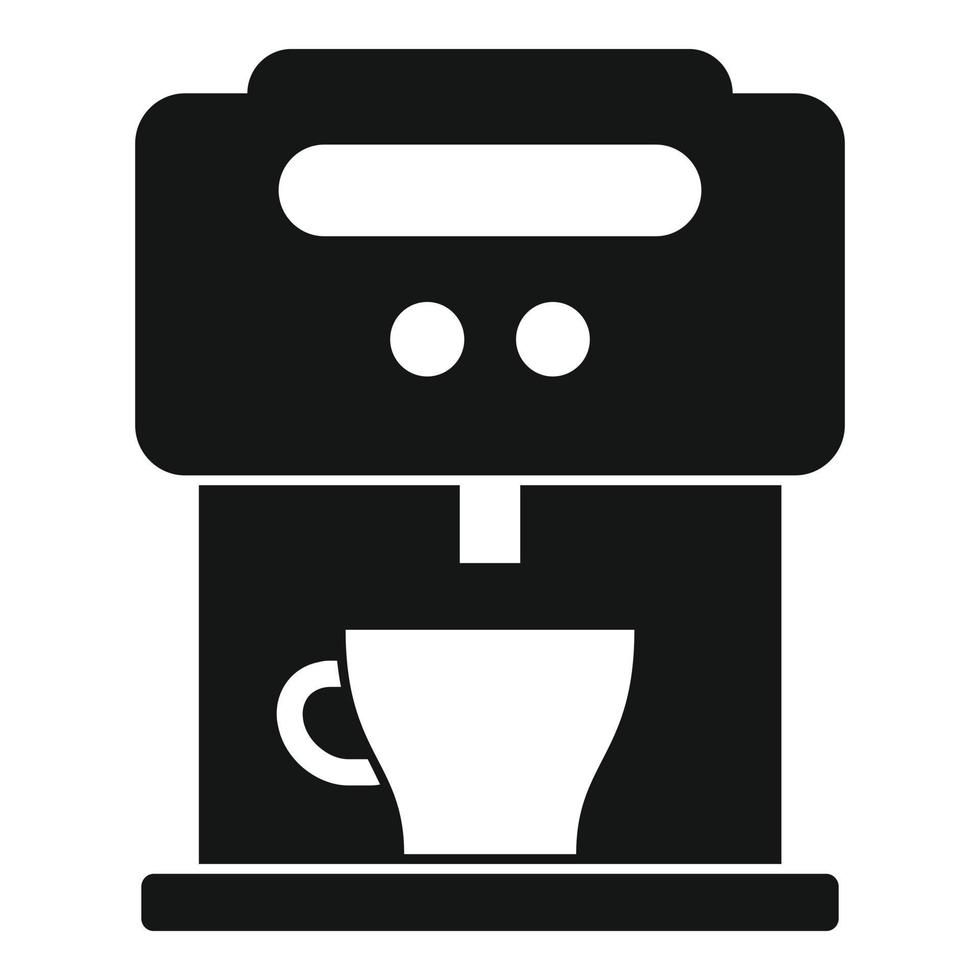 Home coffee machine icon, simple style vector