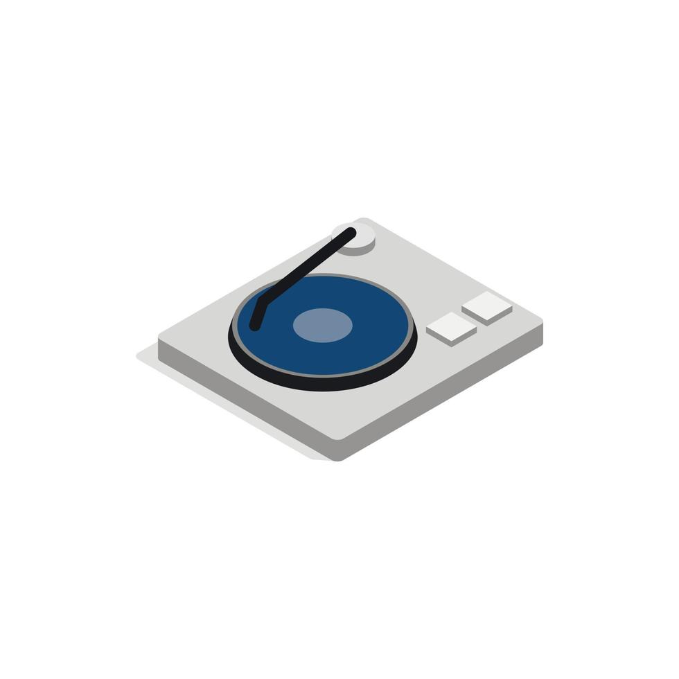 Hard disk icon, isometric 3d style vector