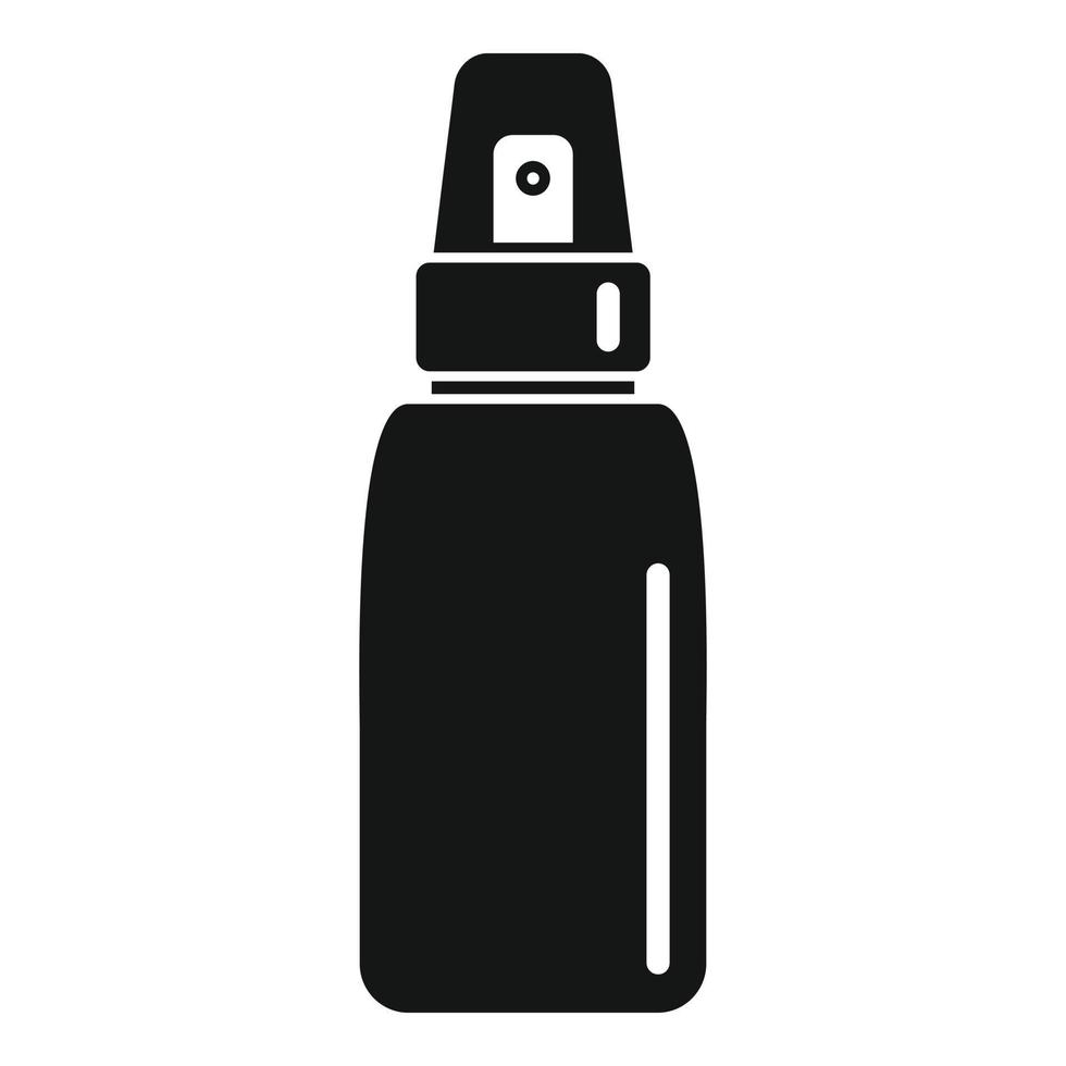 Deodorant spray bottle icon, simple style vector