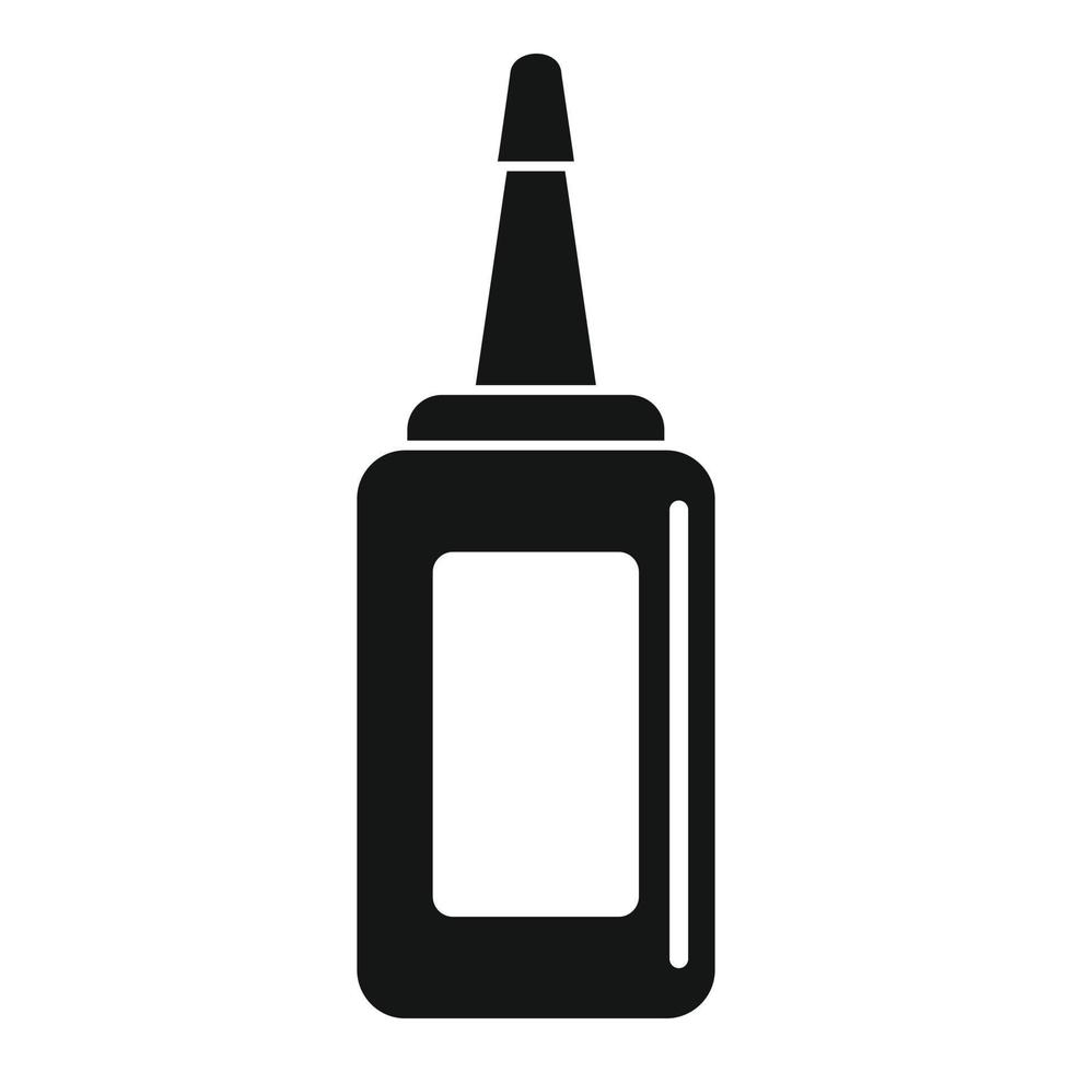 Mustard bottle icon, simple style vector