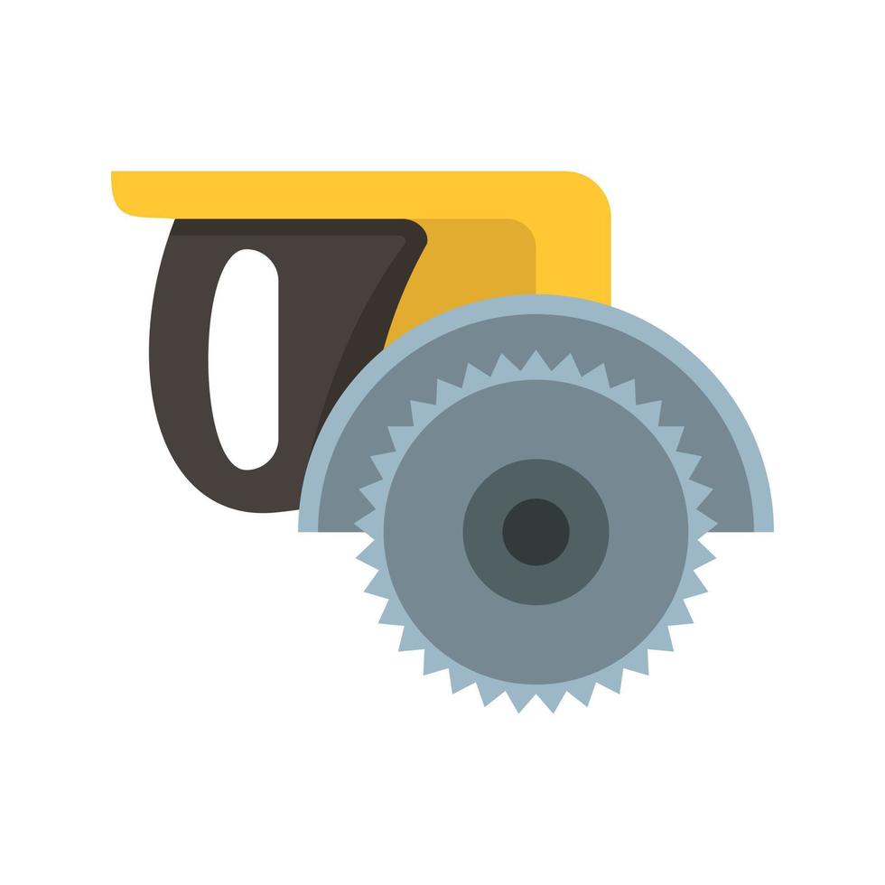 Miter saw icon, flat style vector