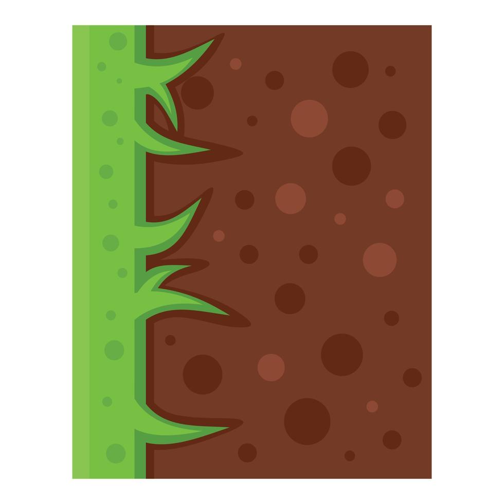 icono de colección de plataforma de juego, estilo plano vector