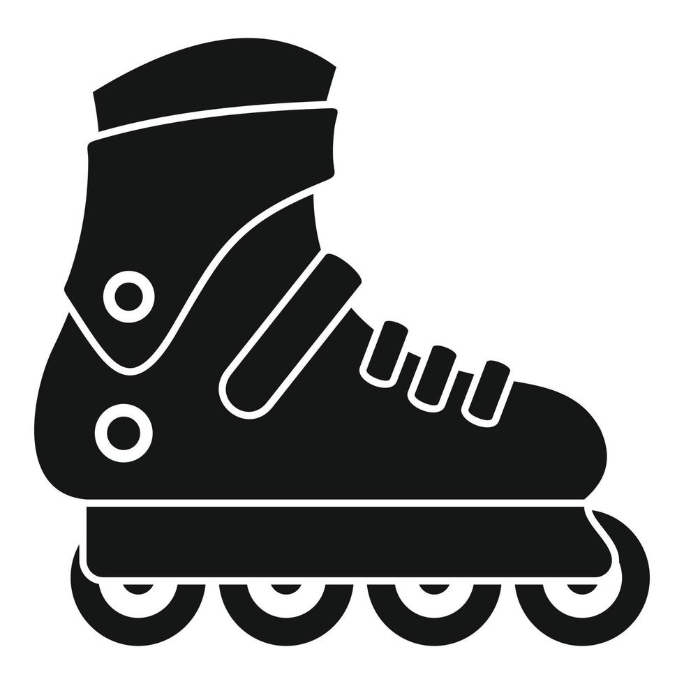 Pro inlane skates icon, simple style vector