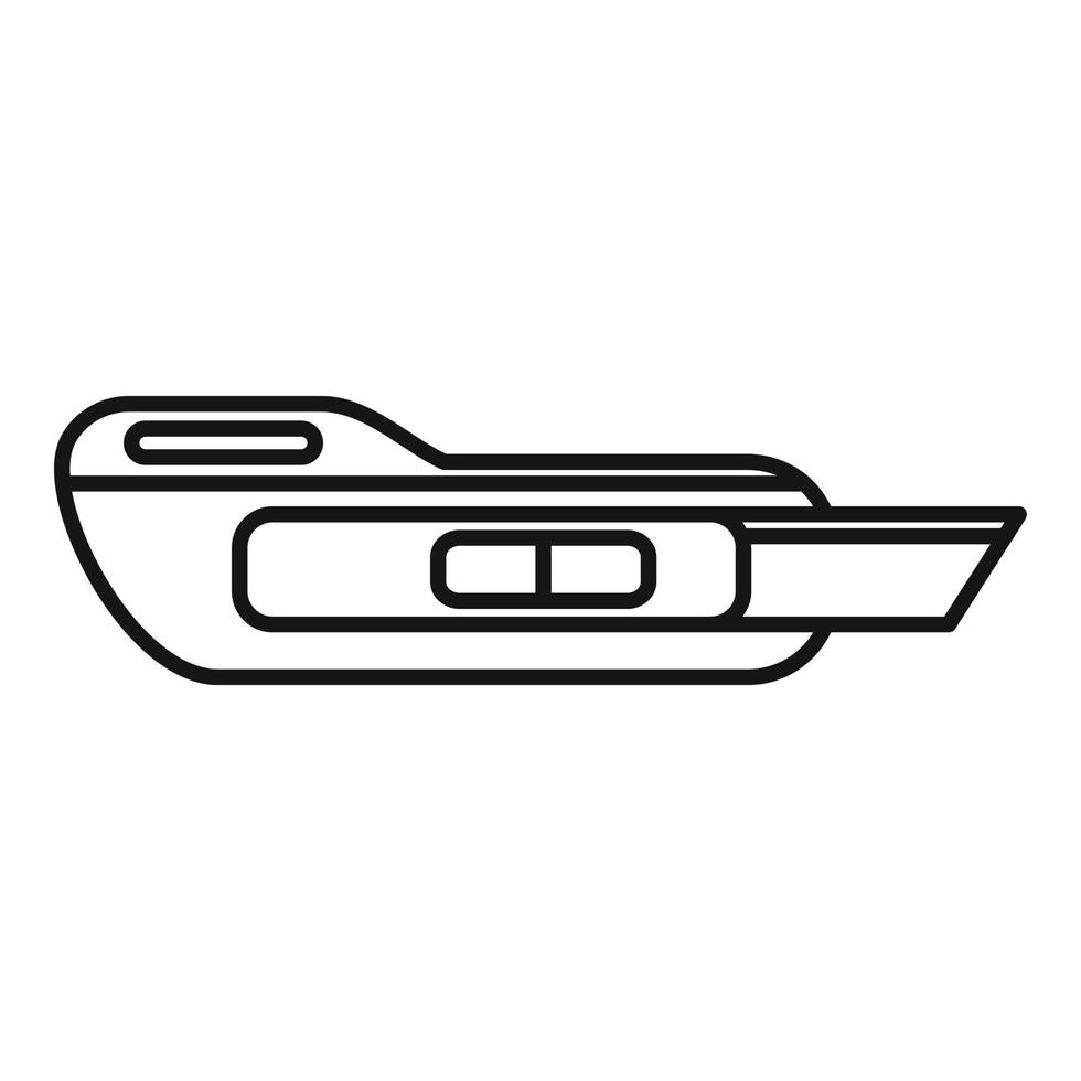 Cutter instrument icon, outline style vector