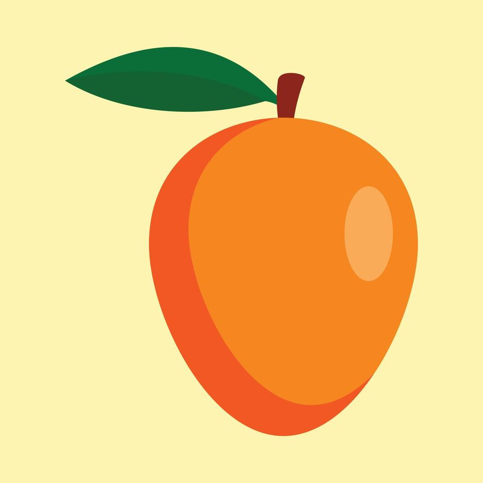 icono de mango, estilo plano vector